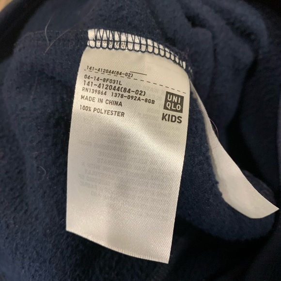 UNIQLO Kids Size 3/4 Fleece Jacket for Winter Snow Ski Vacation Warm Cozy - Picture 3 of 5